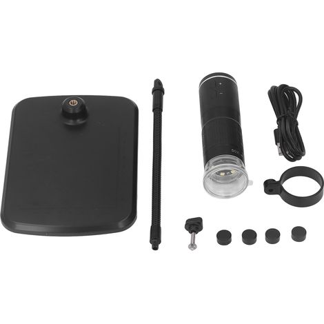 Microscope numérique sans fil 50-1000X portable 2MP avec support flexible pour téléphone et PC (1/5)