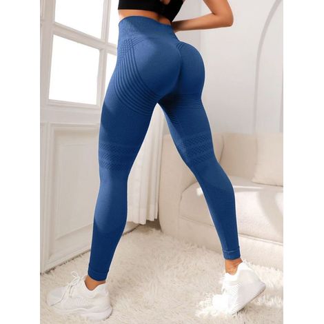 3D-Kompressionsleggings gegen Cellulite, Anti-Cellulite-Leggings für Damen, formen Sie Ihre Silhouette mühelos – Blau-Grau (1/5)