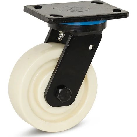 Roue pivotante extra lourde - MESO - Nylon - 150mm - 1000kg - Platine (1/2)