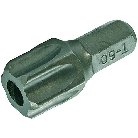 Bit Länge 30 mm Antrieb Außensechskant 8 mm (5/16") T-Profil (für Torx) mit Bohrung T60