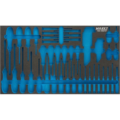 Garniture en mousse souple bimatière 163-480L HAZET (1/2)