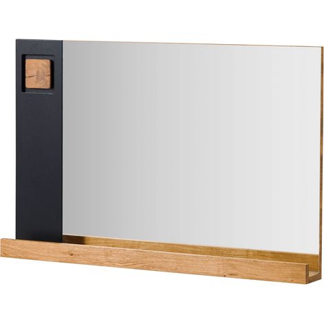 Wandspiegel mit Ablage Wildeiche 110x14x71 natur lackiert / geölt KITZBÜHEL 138