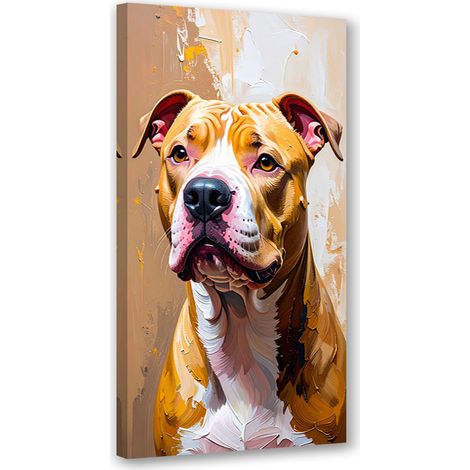 Wandbild Pitbull Hund Tier 40x80 cm (1/5)