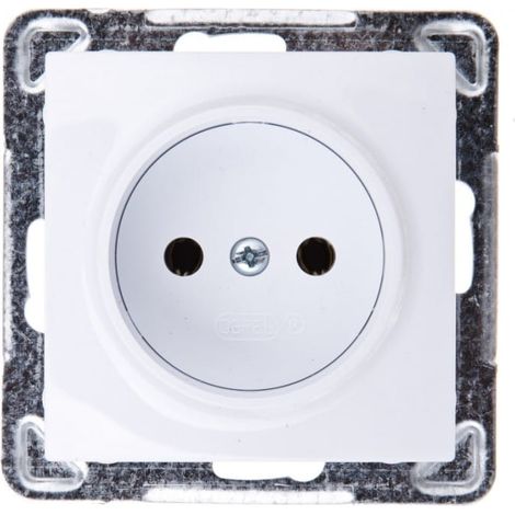 Impresja Einzelsteckdose b/u weiß GP-1Y/m/00