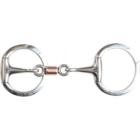 Mèche à olive en acier inoxydable avec rouleau en cuivre et bagues plates de 13 mm