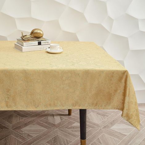Tovaglia lavabile impermeabile Oro 140x200cm Resistente macchie (1/5)