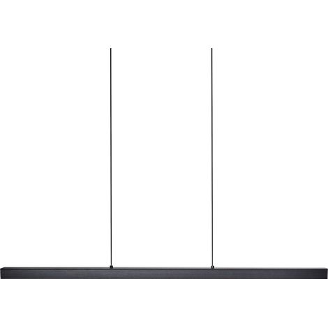 Lámpara LED colgante moderna con pantalla de aluminio y base de hierro con mando a distancia negro Candelero (1/5)