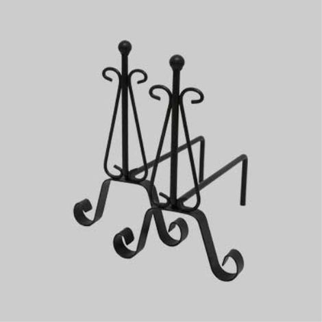 Coppia alari con sfera cm 40x23x35,5h MADE IN ITALY (1/2)