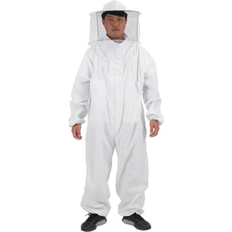 Professional protective equipment for beekeeping. Full-body beekeeping suit. Beekeeper's hat XL. (1/5)