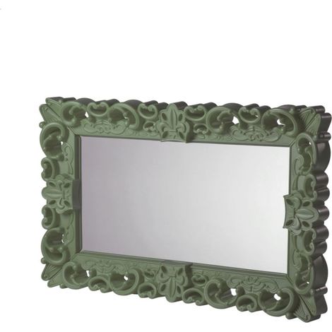 Mirror of Love Verde malva - Medio specchio di design originale Slide colorato moderno barocco camera ingresso sala da pranzo salotto (1/4)