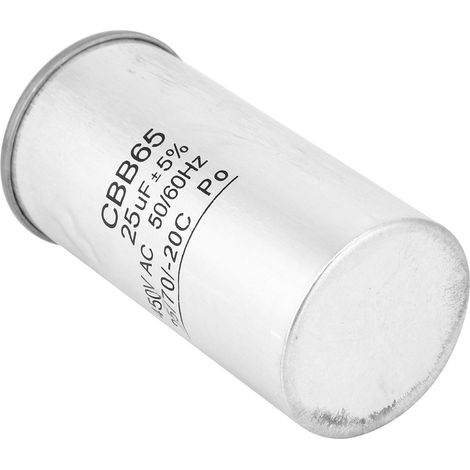 Condensateur CBB65 25UF 450V à boîtier en aluminium, antidéflagrant, pour moteur de climatisation (1/5)