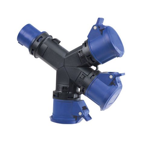 Adattatore da spina CE triplice 16 A 250 V – mod. 1402