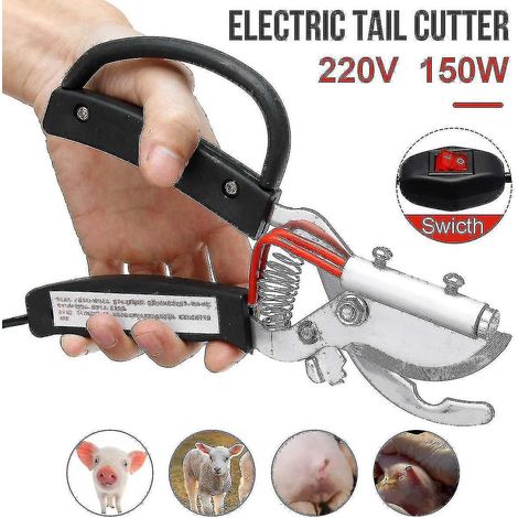 Coupe-queue électrique pour animaux d'élevage W V chiens porcs et chiots 150 220 (1/5)