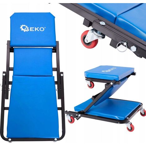 Banco de taller, taburete 2 en 1, 930x420x120mm, marca Geko (1/3)