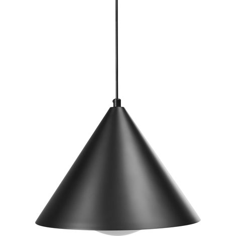 Lámpara colgante de metal hierro sala de estar estilo moderno industrial negro Leyre
