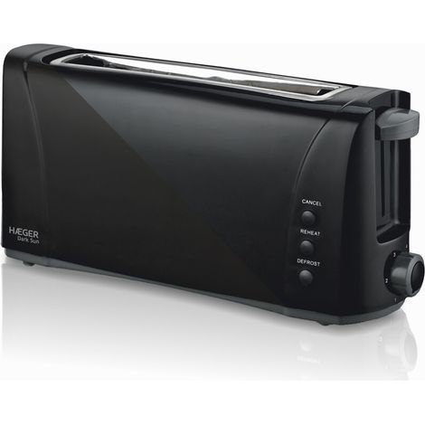 Tostador HAEGER Mercury TO-1000.007A 1000W Ranura Extra Larga Negro