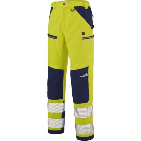 Pantalón Spanner Hivi Amarillo Flúor/azul Marino T3