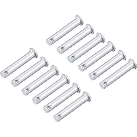 12Pcs Trou Unique Chape Broches 8mm x 40mm Axe Charnière (1/3)
