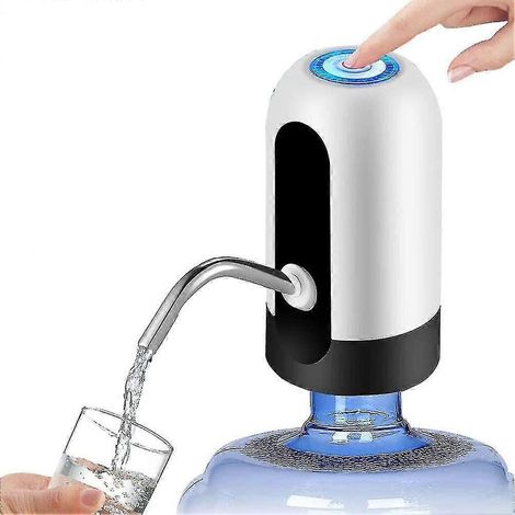 Pompe à eau améliorée pour bouteilles, pompe à eau automatique rechargeable par USB de 5 gallons, distributeur d'eau électrique portable universel pour bonbonnes de 2 à 5 gallons. (1/5)