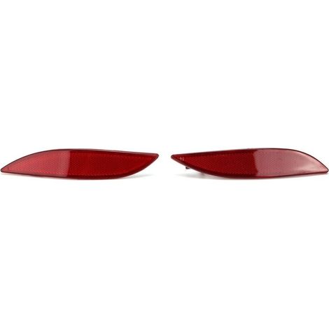 1 Paire de Réflecteurs de Pare-chocs Arrière 265650004R Pièces de Rechange pour le Réflecteur de Pare-chocs Arrière Megane III Fluence Remplacer, pour Voiture (1/4)