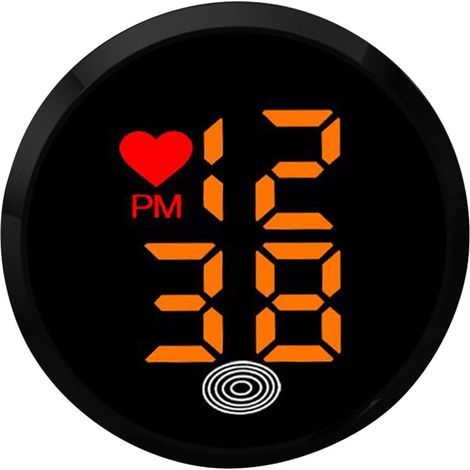 Digitale Uhr fürs Armaturenbrett – Kleine, selbstklebende LED-Stoppuhr mit klarem Display, für Autos, Lkw, Motorräder und Fahrräder, einfache Montage auf jeder glatten Oberfläche