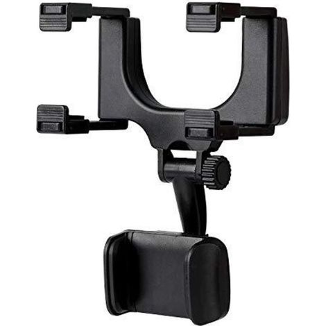 Support Telephone Voiture retroviseur, Universel Support Portable Voiture, accroche Telephone Voiture réglable à 360 degrés, Fixe Voiture Telephone adapté à la Plupart des véhicules (1/5)