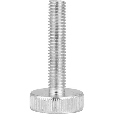 10 vis à tête moletée M8x40 en acier carbone zingué, boulons à pouce plats, lot de 10 pièces (1/5)