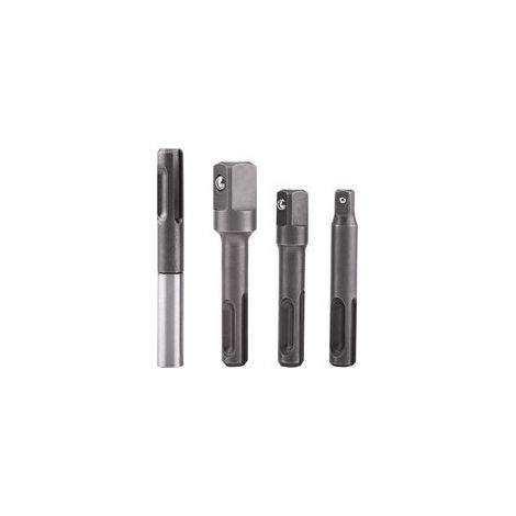Set di 4 portainserti SDS da 1/4", 3/8" e 1/2", prolunga magnetica per cacciavite SDS-Plus - Crezuo