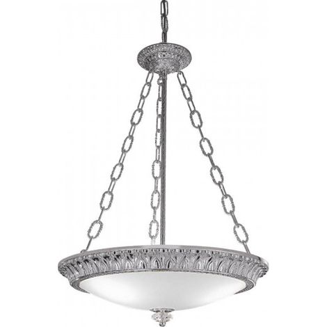 Kolarz MILADY Plafonnier Suspendu Cylindrique en Verre 3 Lumières Chrome (1/5)