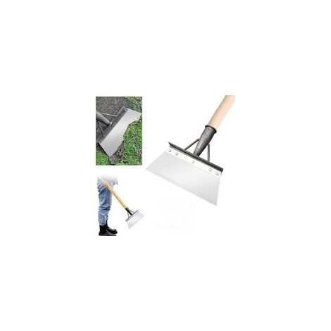 Pelle de Nettoyage multifonctionnelle, Pelle de Nettoyage Multifonction en Acier Inoxydable,Pelle à neige,grattoir de Jardin pour Mauvaises Herbes et Mousse, Outil de désherbage de Ferme(30 cm)