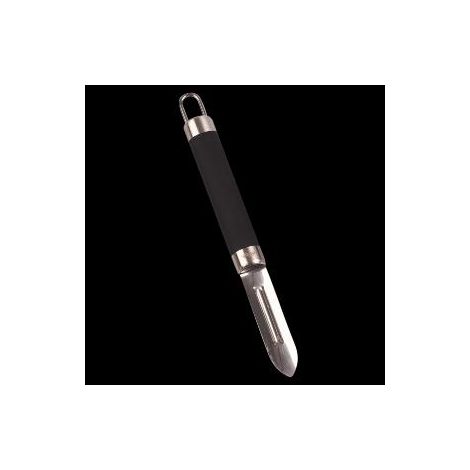 FPLUS pelapatatas inox serie luxe , PELADOR VERTICAL
Mango tacto silicona.
Mejor agarre, incluso en mojado.