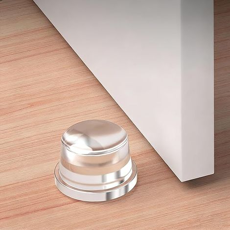 Butée de Porte Murale Transparente, Ø40mm, Protection Murale Silicone Auto-Adhésive, Amortisseur Poignée de Porte Silencieux pour Réduction du Bruit (1/5)