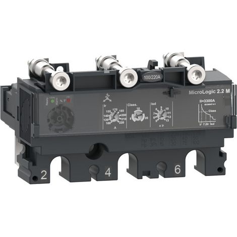 Schneider C2532M220 ComPacT NSX MicroLogic trip unit 2.2M 220A - 3P3D for NSX250