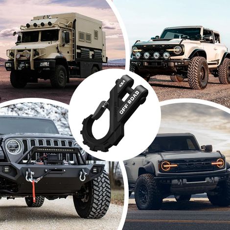 AT-Anhängerkupplung für Geländefahrzeuge, hochbelastbarer Seilwindenhaken, geschmiedete, verstärkte Deichsel, hohe Festigkeit, modifizierte 4x4-Karosserie (1/4)