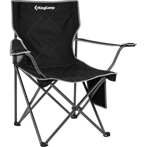 Sedia da campeggio pieghevole King Camp Lotus B10 - Nera (1/5)