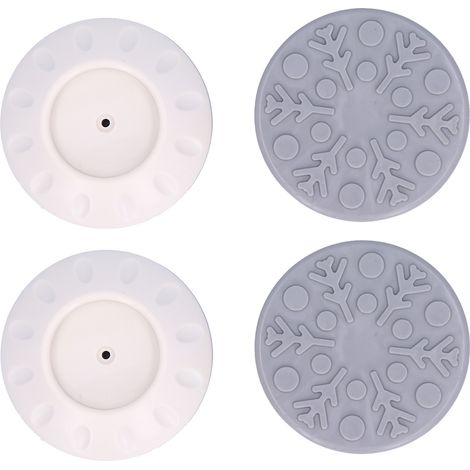 Lot de 4 protège-murs pour barrière bébé, sans perçage, tampons de sécurité pour porte, escalier et accès (1/5)