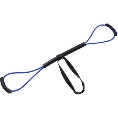 Pair Bandes de résistance pour boxe, corde de résistance avec poignées pour MMA Corde de traction Agilité Bras Entraînement 11,3 kg (1/4)