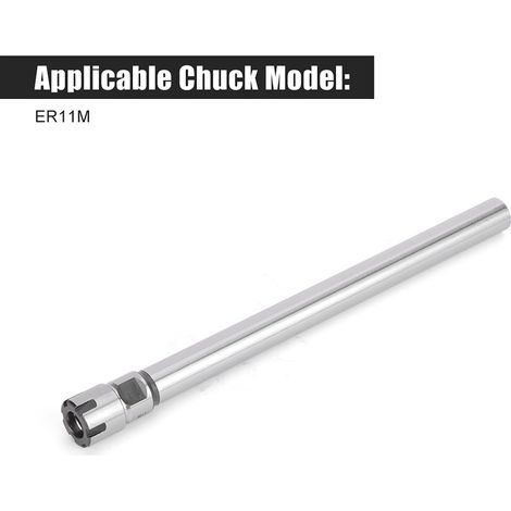 Porte-pince ER11M 150L à queue droite, rallonge pour tour, outil CNC, barre de fixation C12 (1/5)
