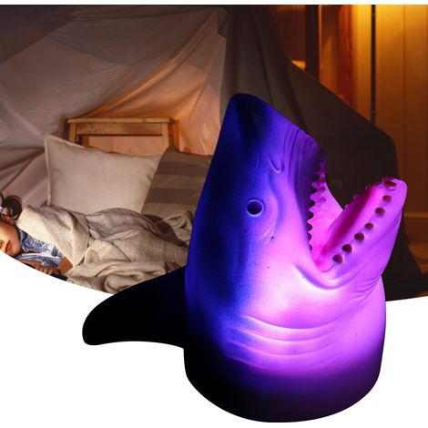 Sensor-Nachtlicht, Tischlampe, Nachttischlampe, Silikon, 7 Farben, dekoratives Meerestiermotiv, Größe 14,5 cm, Mädchenzimmer, Arbeitszimmer