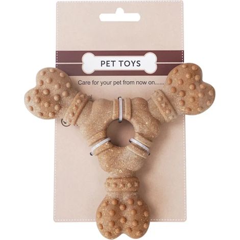 Jouet à mâcher pour animaux de compagnie, durable et indestructible, blanc, taille M (1/5)