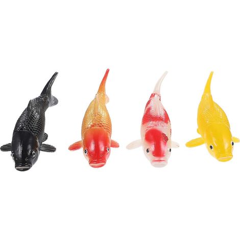 Décoration d'aquarium avec de faux poissons : carpes artificielles fantaisie (lot de 12). (1/5)