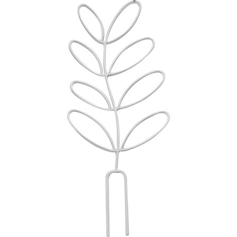 Petit treillis pour plantes en pot, treillis de jardin en fer forgé en forme de feuille pour plantes grimpantes décoratives d'intérieur et d'extérieur, support pour plantes grimpantes et rosiers (1/4)