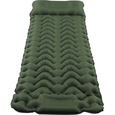 Tapis de sol gonflable de camping léger et portable, résistant à l'humidité, pour ranger votre tente de sieste ou pour vos voyages. Fixation voiture. (1/5)