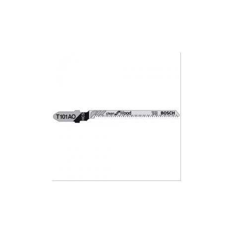 Lame de scie sauteuse pour bois - T101AO Bosch L=83mm - boîte de 5