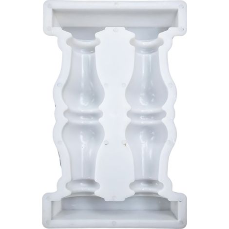 Moule pour poteau de clôture avec vase double, moule pour clôture artistique, moule pour vase personnalisé (1/5)
