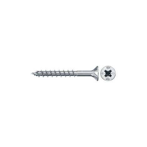 fischer Spanplattenschraube PowerFast FPF II CZP 4,0 x 40 BC 130 Senkkopf Kreuzschlitz PZ Teilgew. - 577650 (1/3)