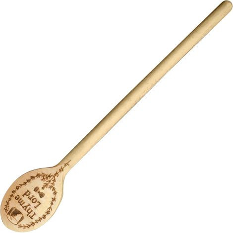 Cuillère en bois gravée, spatule de cuisine classique, ustensile de cuisine polyvalent, outil de cuisson durable, accessoire fonctionnel pour petit déjeuner, dessert, thé, café, ustensiles de cuisine (1/5)