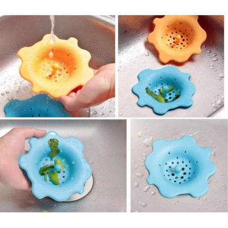 Couvercle De Drain - Silicone - 13.5 Cm - Pour Cuisine Et Salle De Bain - Réutilisable (1/4)