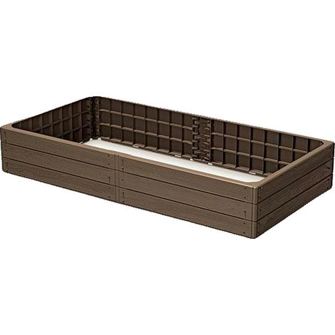 Prosperplast Base Woody cuadrado huerto modular neutro