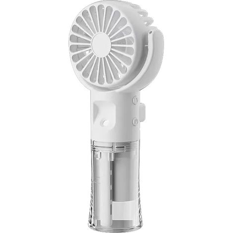 ®RisingFF Mini ventilateur brumisateur portable, rechargeable par USB, 4 vitesses, petit et léger (blanc) (1/5)